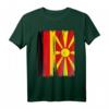 Deutschland Mazedonien Flaggen T-Shirt - Symbol für doppelte Staatsbürgerschaft, Integration & Toleranz zum Flaggen Tag, Geburtstag & Weihnachten