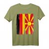 Deutschland Mazedonien Flaggen T-Shirt - Symbol für doppelte Staatsbürgerschaft, Integration & Toleranz zum Flaggen Tag, Geburtstag & Weihnachten