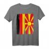 Deutschland Mazedonien Flaggen T-Shirt - Symbol für doppelte Staatsbürgerschaft, Integration & Toleranz zum Flaggen Tag, Geburtstag & Weihnachten
