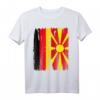 Deutschland Mazedonien Flaggen T-Shirt - Symbol für doppelte Staatsbürgerschaft, Integration & Toleranz zum Flaggen Tag, Geburtstag & Weihnachten