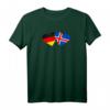 Deutschland Island Herz Flagge T-Shirt – Liebe, Freundschaft & Kulturelle Verbundenheit als Geschenk für Valentinstag, Weihnachten & Geburtstag