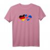 Deutschland Island Herz Flagge T-Shirt – Liebe, Freundschaft & Kulturelle Verbundenheit als Geschenk für Valentinstag, Weihnachten & Geburtstag