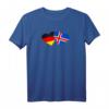 Deutschland Island Herz Flagge T-Shirt – Liebe, Freundschaft & Kulturelle Verbundenheit als Geschenk für Valentinstag, Weihnachten & Geburtstag