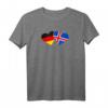 Deutschland Island Herz Flagge T-Shirt – Liebe, Freundschaft & Kulturelle Verbundenheit als Geschenk für Valentinstag, Weihnachten & Geburtstag