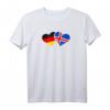 Deutschland Island Herz Flagge T-Shirt – Liebe, Freundschaft & Kulturelle Verbundenheit als Geschenk für Valentinstag, Weihnachten & Geburtstag