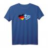 Deutschland Griechenland Herz Flagge T-Shirt - Liebe, Freundschaft & Kulturelle Geschenke für Deutschland und Griechenland Liebhaber