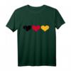Deutschland Herzen T-Shirt – Patriotische Kleidung mit Flagge in Schwarz, Rot, Gelb für Deutsche und Deutschland-Liebhaber