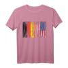 Deutschland und USA Flaggen T-Shirt – Doppelte Staatsbürgerschaft, Reiseliebe & Multikulturelles Design