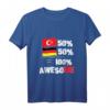 Türkisch Deutschtürke Türkiye Deutschland Türkei T-Shirt – Stolz auf doppelte Herkunft & Heimatverbundenheit