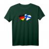 Deutschland Finnland Liebes T-Shirt mit Herz und Flagge – Perfektes Geschenk für Freunde, Partner & Familie zu Valentinstag, Weihnachten & Geburtstagen