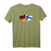 Deutschland Finnland Liebes T-Shirt mit Herz und Flagge – Perfektes Geschenk für Freunde, Partner & Familie zu Valentinstag, Weihnachten & Geburtstagen