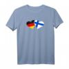 Deutschland Finnland Liebes T-Shirt mit Herz und Flagge – Perfektes Geschenk für Freunde, Partner & Familie zu Valentinstag, Weihnachten & Geburtstagen