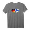 Deutschland Finnland Liebes T-Shirt mit Herz und Flagge – Perfektes Geschenk für Freunde, Partner & Familie zu Valentinstag, Weihnachten & Geburtstagen