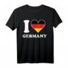 I Love Germany Deutschland Flagge Herz T-Shirt – Zeige deinen nationalen Stolz mit Stil
