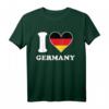 I Love Germany Deutschland Flagge Herz T-Shirt – Zeige deinen nationalen Stolz mit Stil