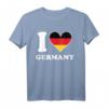 I Love Germany Deutschland Flagge Herz T-Shirt – Zeige deinen nationalen Stolz mit Stil