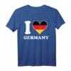 I Love Germany Deutschland Flagge Herz T-Shirt – Zeige deinen nationalen Stolz mit Stil