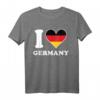 I Love Germany Deutschland Flagge Herz T-Shirt – Zeige deinen nationalen Stolz mit Stil