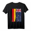 Deutschland Neuseeland Flaggen T-Shirt - Für Doppelstaatsbürgerschaft, Integration & Toleranz zum Geburtstag oder Weihnachten