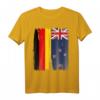 Deutschland Neuseeland Flaggen T-Shirt - Für Doppelstaatsbürgerschaft, Integration & Toleranz zum Geburtstag oder Weihnachten