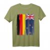Deutschland Neuseeland Flaggen T-Shirt - Für Doppelstaatsbürgerschaft, Integration & Toleranz zum Geburtstag oder Weihnachten