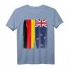 Deutschland Neuseeland Flaggen T-Shirt - Für Doppelstaatsbürgerschaft, Integration & Toleranz zum Geburtstag oder Weihnachten