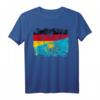 Kasachstan Deutschland Flagge T-Shirt für Damen, Herren & Kinder | Nationalflaggen-Shirt