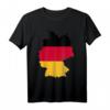 Deutschland Landkarte T-Shirt mit Flagge – Patriotisches Design für Deutschland-Liebhaber und Touristen
