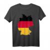 Deutschland Landkarte T-Shirt mit Flagge – Patriotisches Design für Deutschland-Liebhaber und Touristen