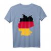 Deutschland Landkarte T-Shirt mit Flagge – Patriotisches Design für Deutschland-Liebhaber und Touristen