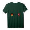 Damen Tunesische Deutschland Flagge - Herzschlag T-Shirt mit V-Ausschnitt für Stolz und Kulturerkennung
