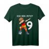 Kinder 9. Geburtstag Fußball Deutschland T-Shirt – Perfektes Geschenk für Jungen und Mädchen zum 9. Geburtstag mit Fußballmotiv