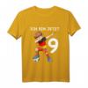 Kinder 9. Geburtstag Fußball Deutschland T-Shirt – Perfektes Geschenk für Jungen und Mädchen zum 9. Geburtstag mit Fußballmotiv