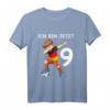 Kinder 9. Geburtstag Fußball Deutschland T-Shirt – Perfektes Geschenk für Jungen und Mädchen zum 9. Geburtstag mit Fußballmotiv