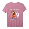 Kinder 9. Geburtstag Fußball Deutschland T-Shirt – Perfektes Geschenk für Jungen und Mädchen zum 9. Geburtstag mit Fußballmotiv