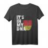 Deutschland Flagge Fingerabdruck T-Shirt - 'It's In My DNA' für Männer und Frauen, stolz auf deutsche Wurzeln