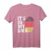 Deutschland Flagge Fingerabdruck T-Shirt - 'It's In My DNA' für Männer und Frauen, stolz auf deutsche Wurzeln
