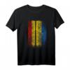 Deutsch-Ukrainische Flagge T-Shirt - Deutschland & Ukraine Flaggen Hemd, Klassisch geschnitten, doppelt genähter Saum