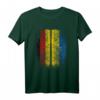 Deutsch-Ukrainische Flagge T-Shirt - Deutschland & Ukraine Flaggen Hemd, Klassisch geschnitten, doppelt genähter Saum