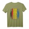 Deutsch-Ukrainische Flagge T-Shirt - Deutschland & Ukraine Flaggen Hemd, Klassisch geschnitten, doppelt genähter Saum