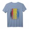 Deutsch-Ukrainische Flagge T-Shirt - Deutschland & Ukraine Flaggen Hemd, Klassisch geschnitten, doppelt genähter Saum