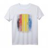 Deutsch-Ukrainische Flagge T-Shirt - Deutschland & Ukraine Flaggen Hemd, Klassisch geschnitten, doppelt genähter Saum