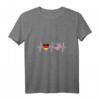 Damen Deutschland & USA Flagge T-Shirt mit V-Ausschnitt – Perfekt für Doppelstaatsbürger, Reisen und Städtetrips in New York, Las Vegas, Miami & San Francisco
