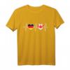 Deutschland und Kanada Flaggen T-Shirt – Doppelte Staatsbürgerschaft, Reise- und Geschenkidee für Touristen und Weltenbummler