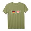 Deutschland und Kanada Flaggen T-Shirt – Doppelte Staatsbürgerschaft, Reise- und Geschenkidee für Touristen und Weltenbummler