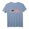 Deutschland und Kanada Flaggen T-Shirt – Doppelte Staatsbürgerschaft, Reise- und Geschenkidee für Touristen und Weltenbummler