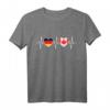 Deutschland und Kanada Flaggen T-Shirt – Doppelte Staatsbürgerschaft, Reise- und Geschenkidee für Touristen und Weltenbummler
