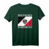 Deutsches Kaiserreich Flagge T-Shirt – Klassisch geschnitten, doppelt genähter Saum, patriotische Kleidung mit historischer Flagge