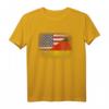 Deutsch-Amerikanische Flagge T-Shirt Deutschland USA - Klassisch geschnitten, doppelt genähter Saum