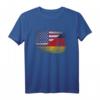 Deutsch-Amerikanische Flagge T-Shirt Deutschland USA - Klassisch geschnitten, doppelt genähter Saum